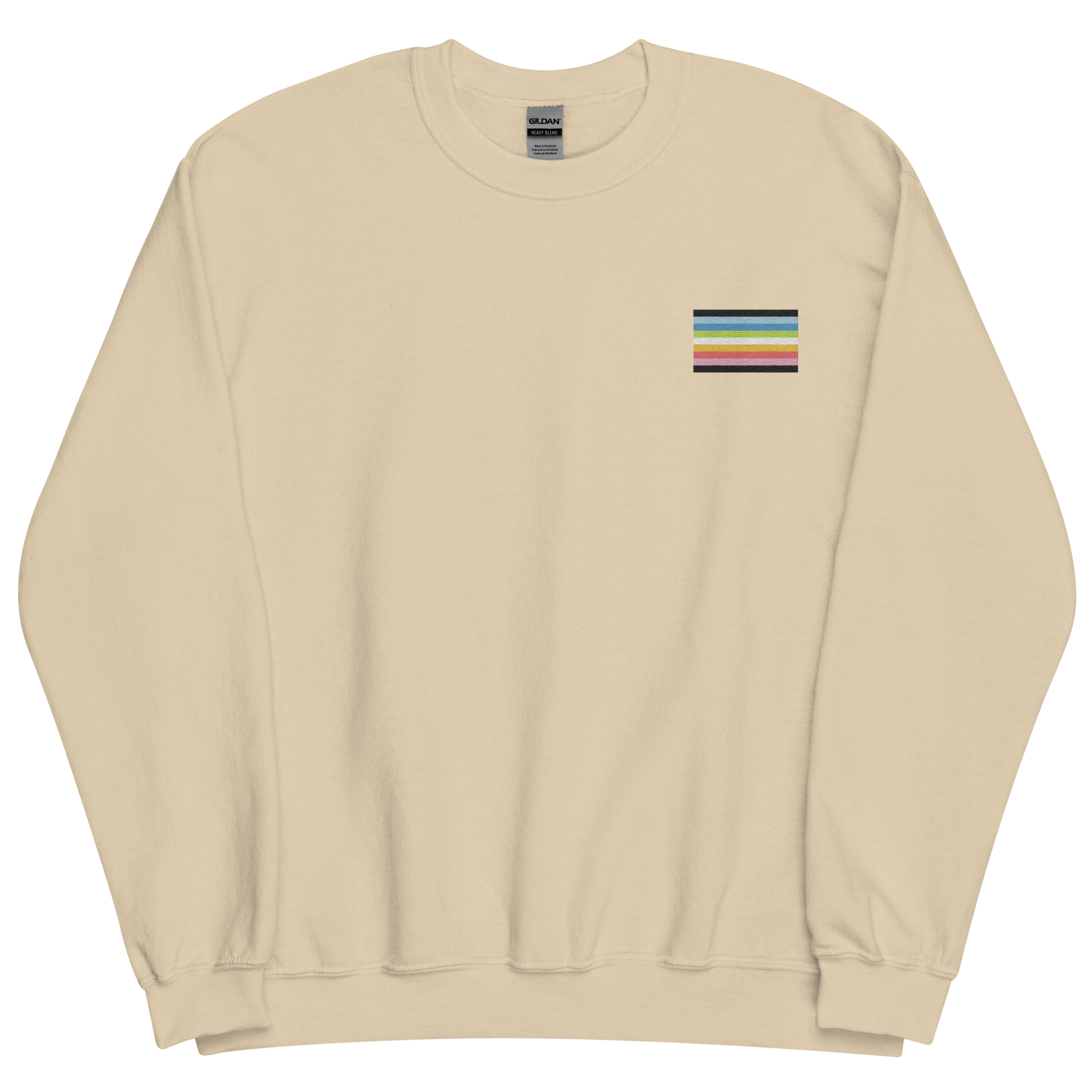 Queer Pride Flag Embroidered Sweatshirt