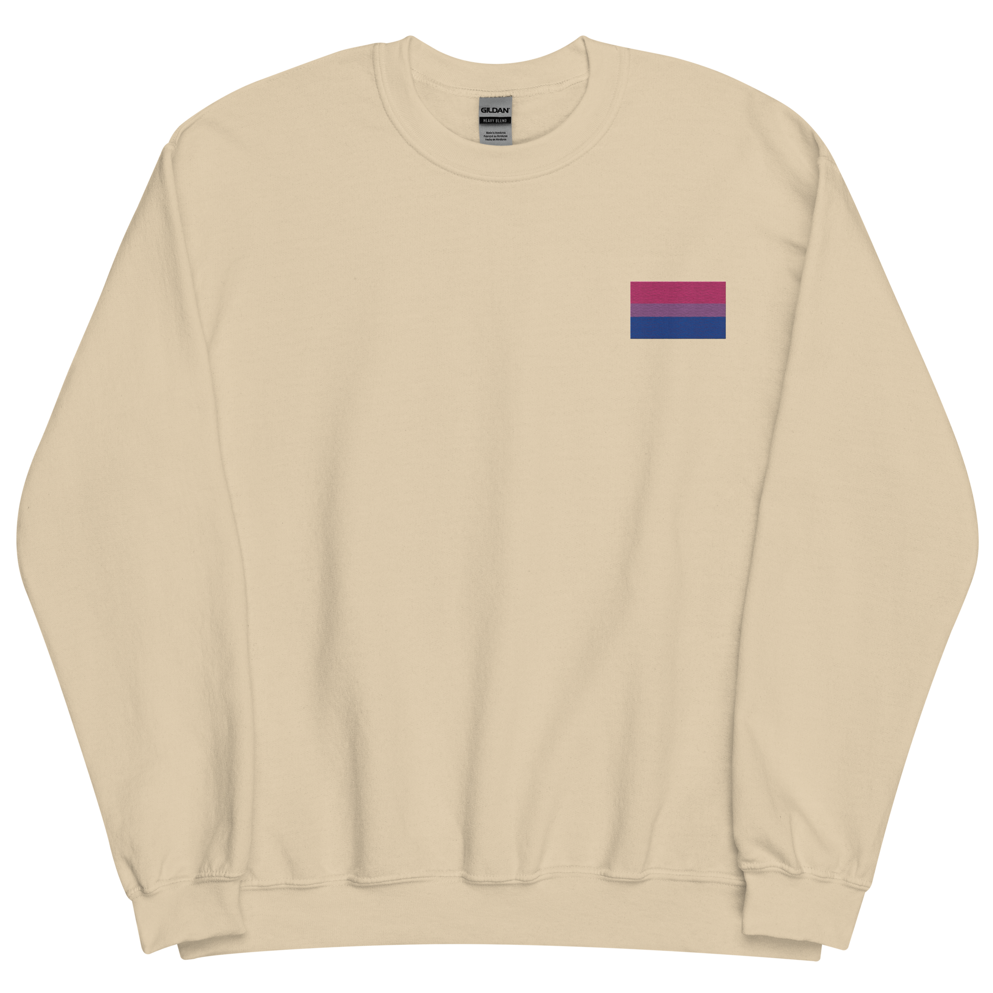 Bisexual Pride Flag Embroidered Sweatshirt