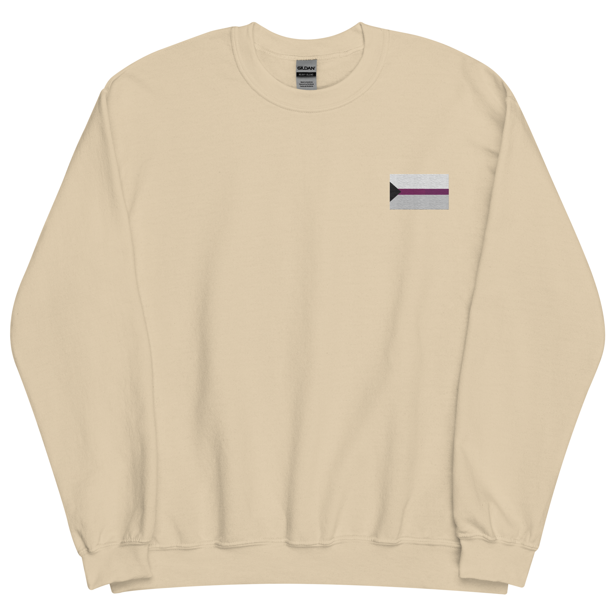 Demisexual Pride Flag Embroidered Sweatshirt
