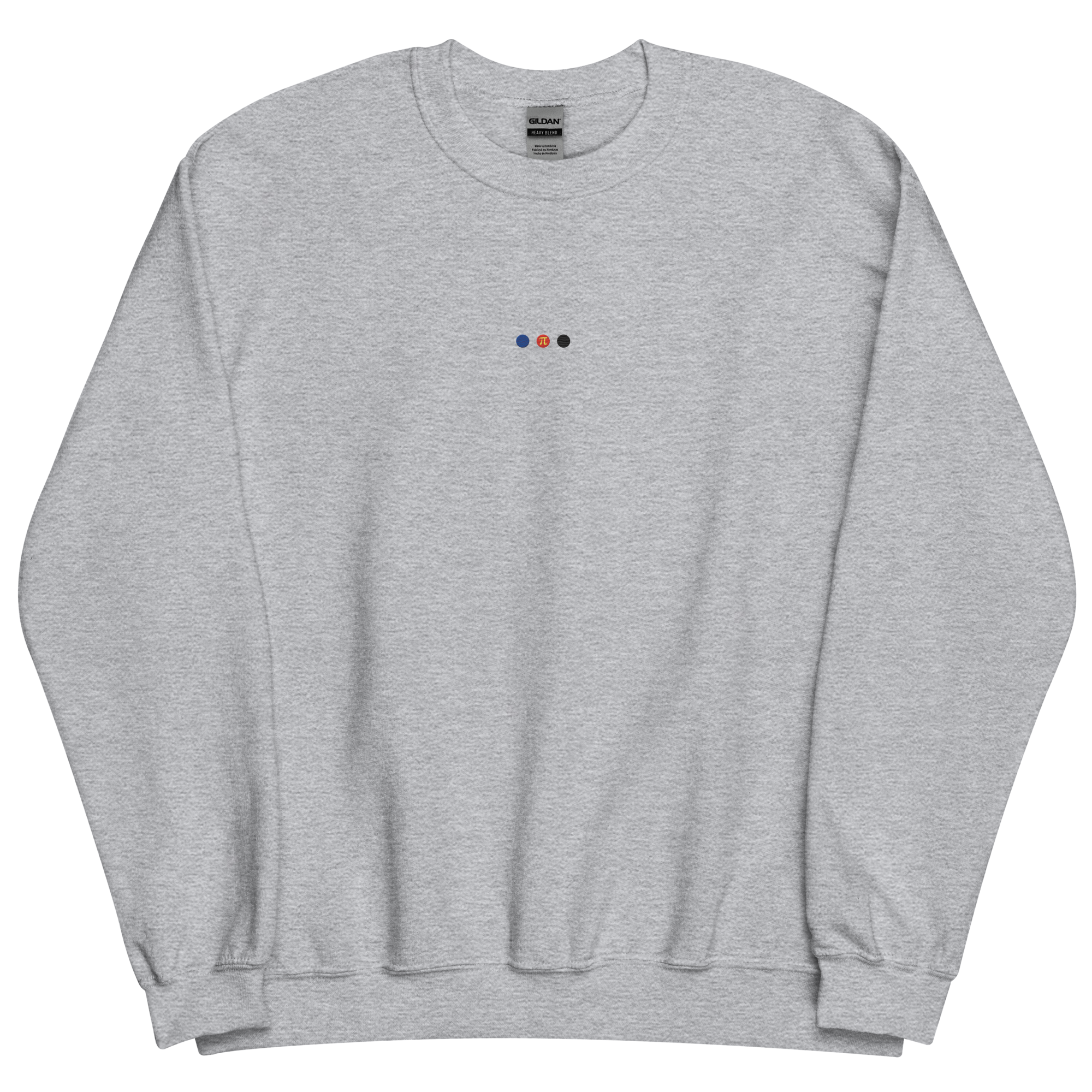 Embroidered Polyamory Sweatshirt: Pride Flag Horizontal Circle Design
