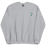 Gay Pride Flag Embroidered Heart Sweater: Celebratory LGBTQ+ Pride Design