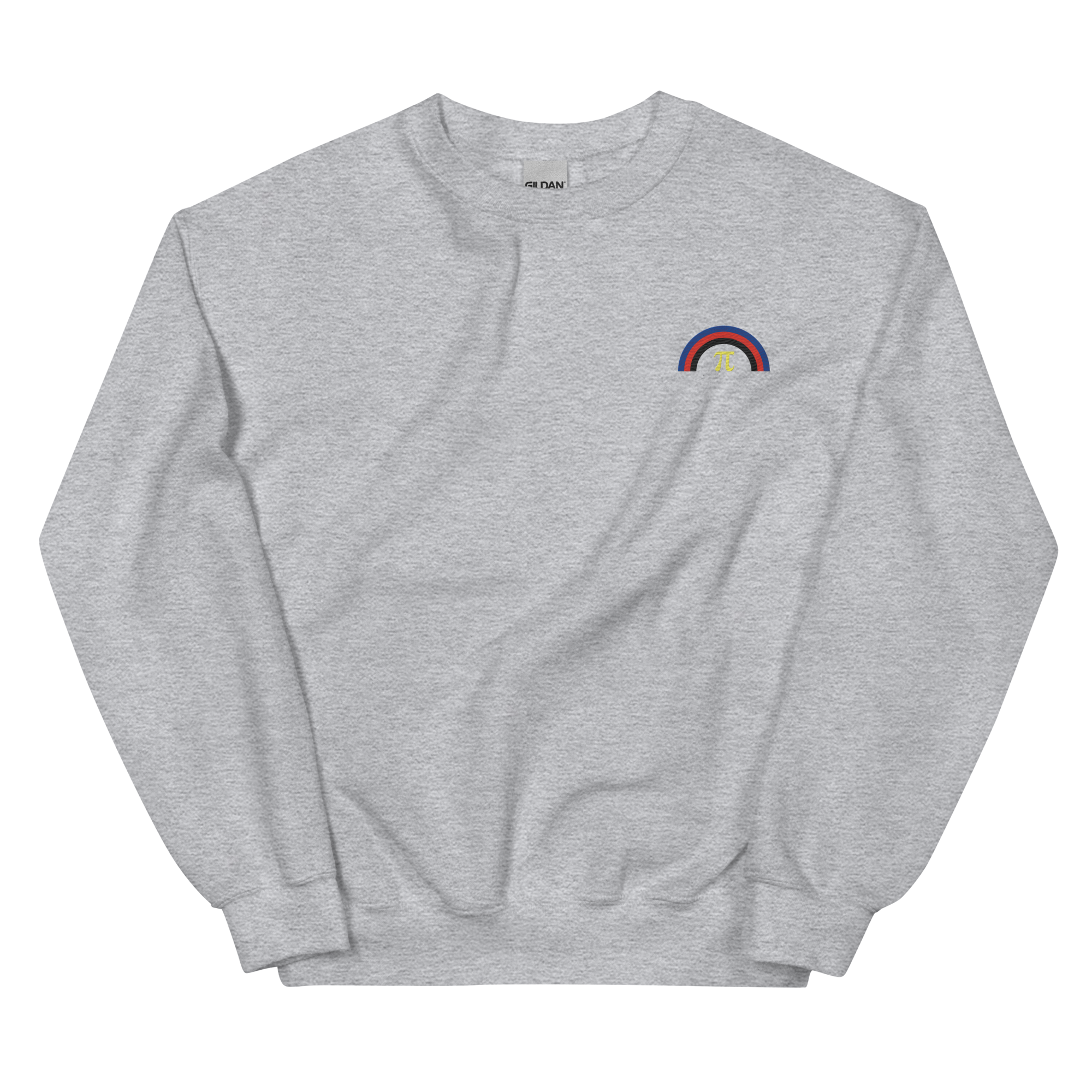 Embroidered Polyamory Rainbow Sweater: Pride Flag LGBTQ+ Design