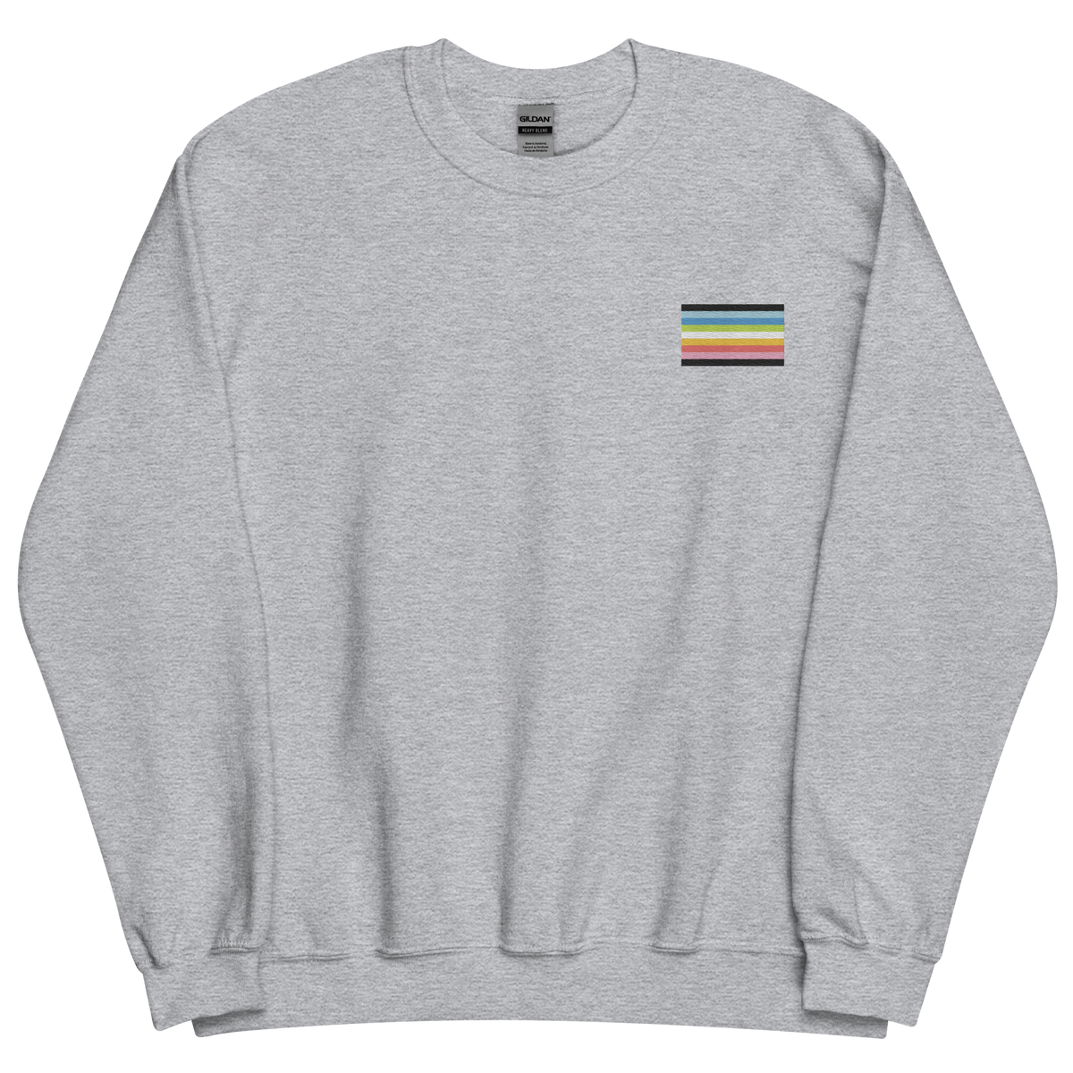 Queer Pride Flag Embroidered Sweatshirt