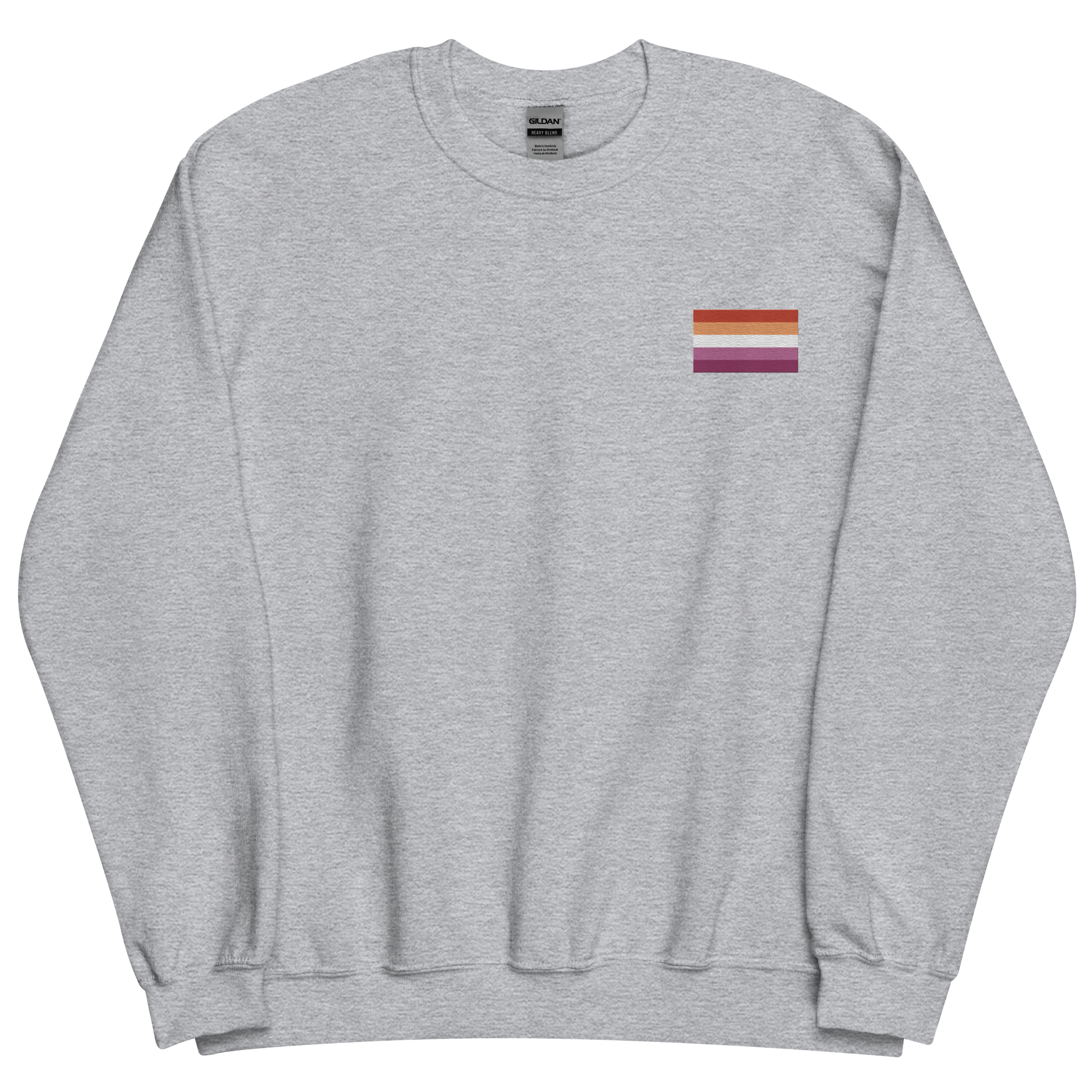 Lesbian Pride Flag Embroidered Sweatshirt