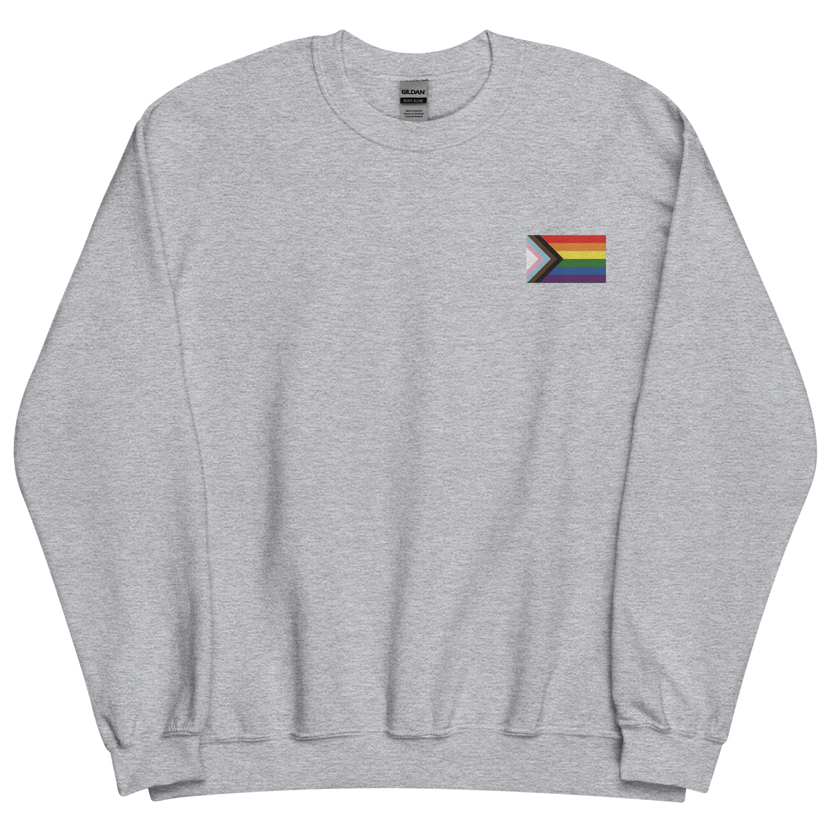 Pride Progress Pride Flag Embroidered Sweatshirt