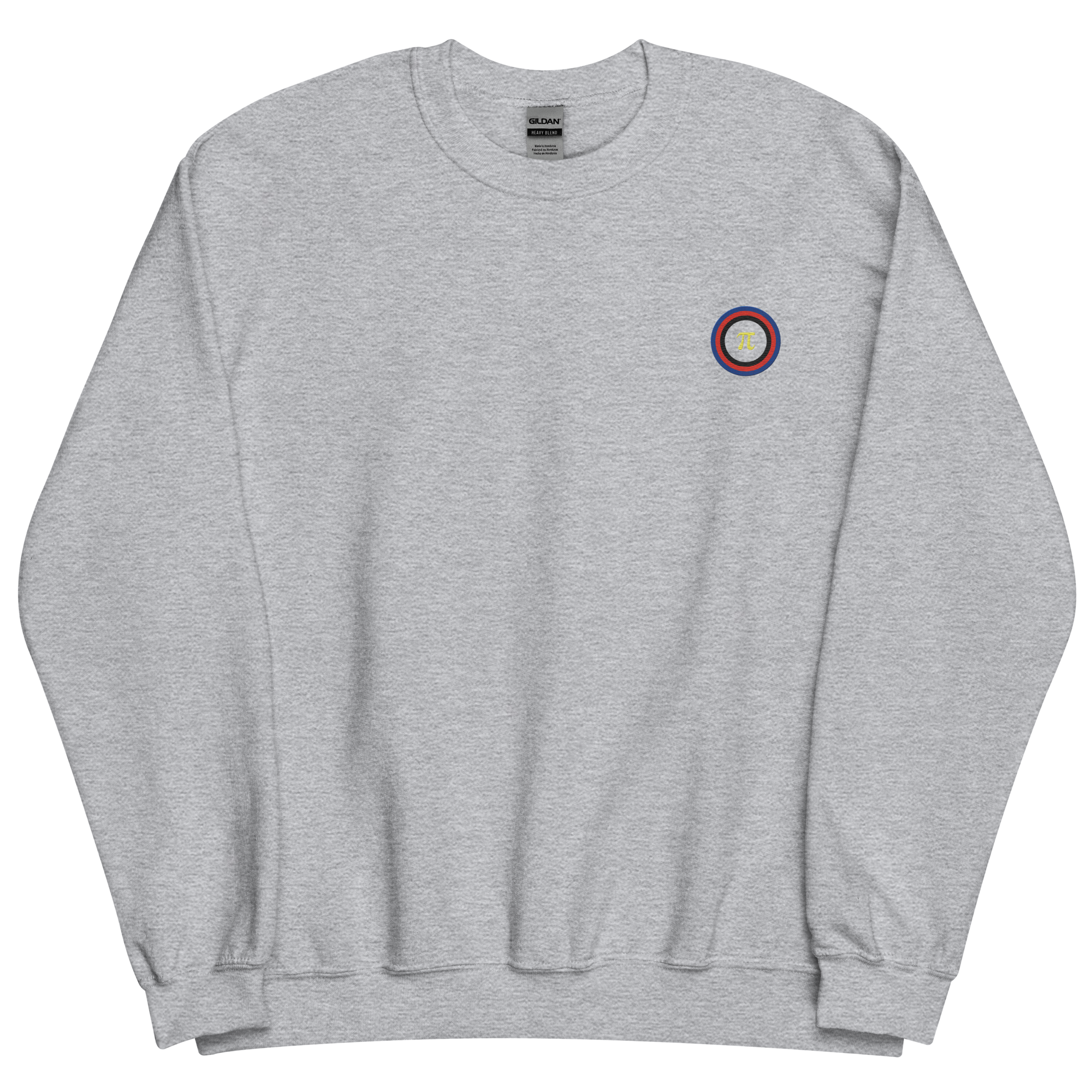 Embroidered Sweatshirt: Polyamory Pride Ring Emblem Design