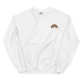 Embroidered Philly Pride Rainbow Sweater: Pride Flag LGBTQ+ Design