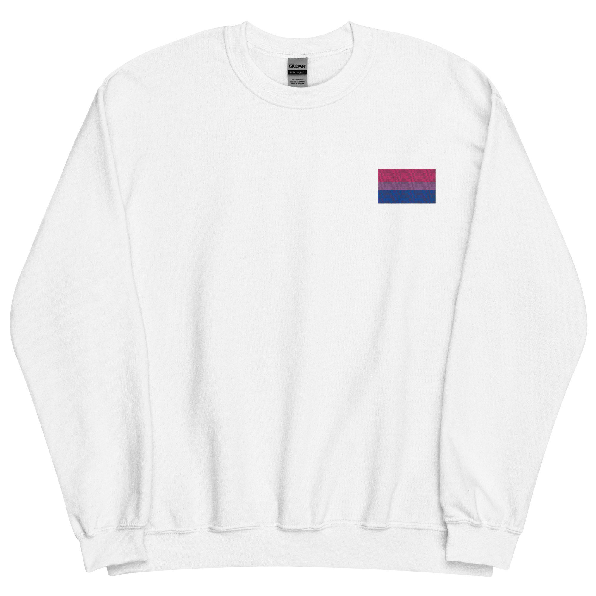 Bisexual Pride Flag Embroidered Sweatshirt