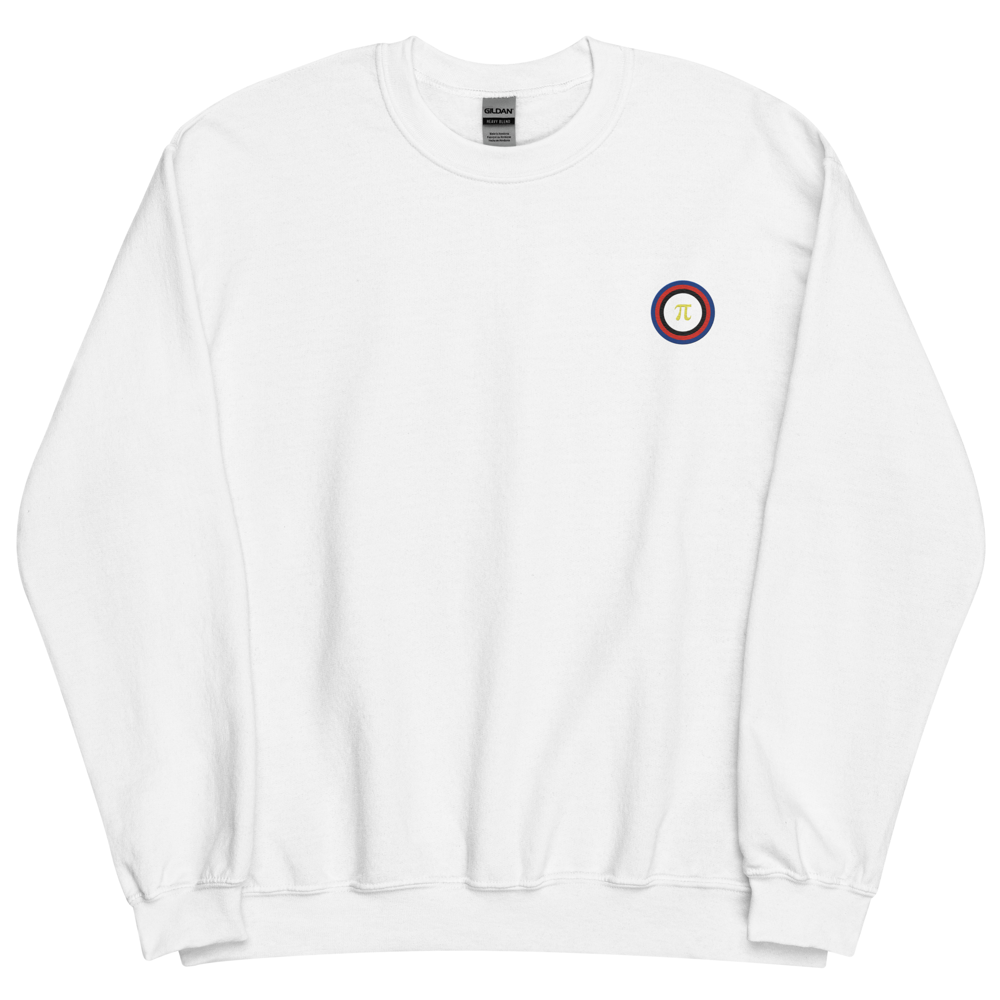 Embroidered Sweatshirt: Polyamory Pride Ring Emblem Design