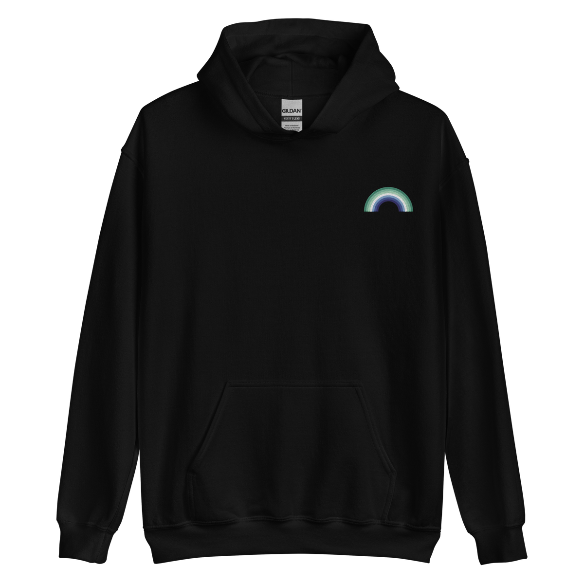 Embroidered Gay Pride Rainbow Hoodie: Pride Flag LGBTQ+ Design