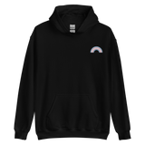 Embroidered Transgender Rainbow Hoodie: Pride Flag LGBTQ+ Design