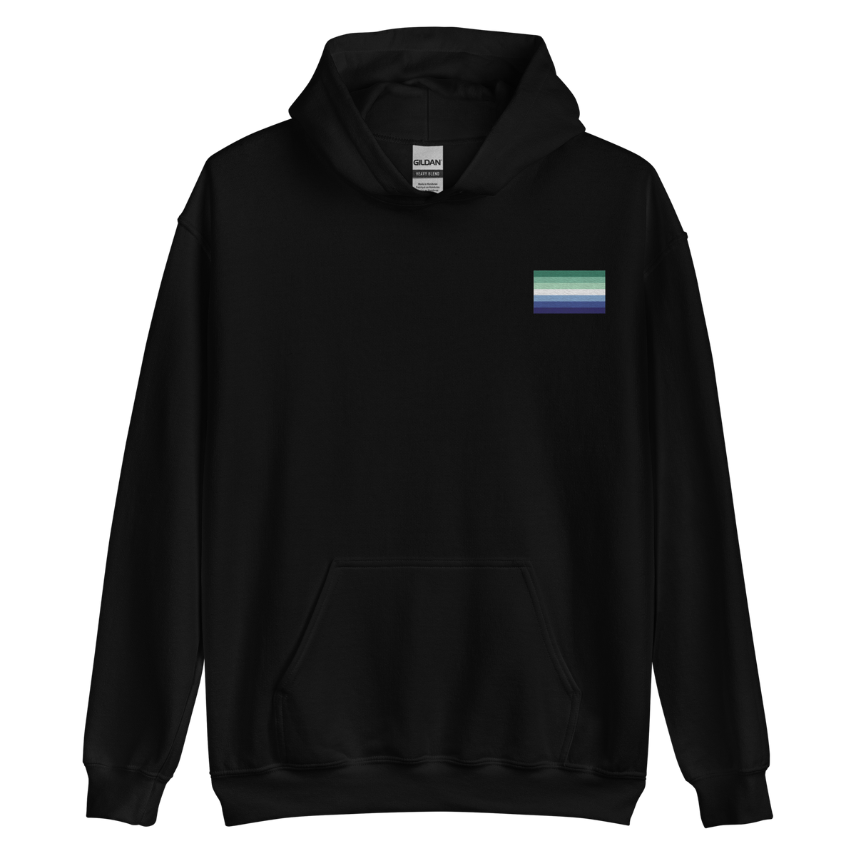 Gay Pride Flag Embroidered Hoodie
