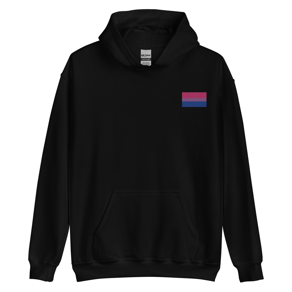 Bisexual Pride Flag Embroidered Hoodie