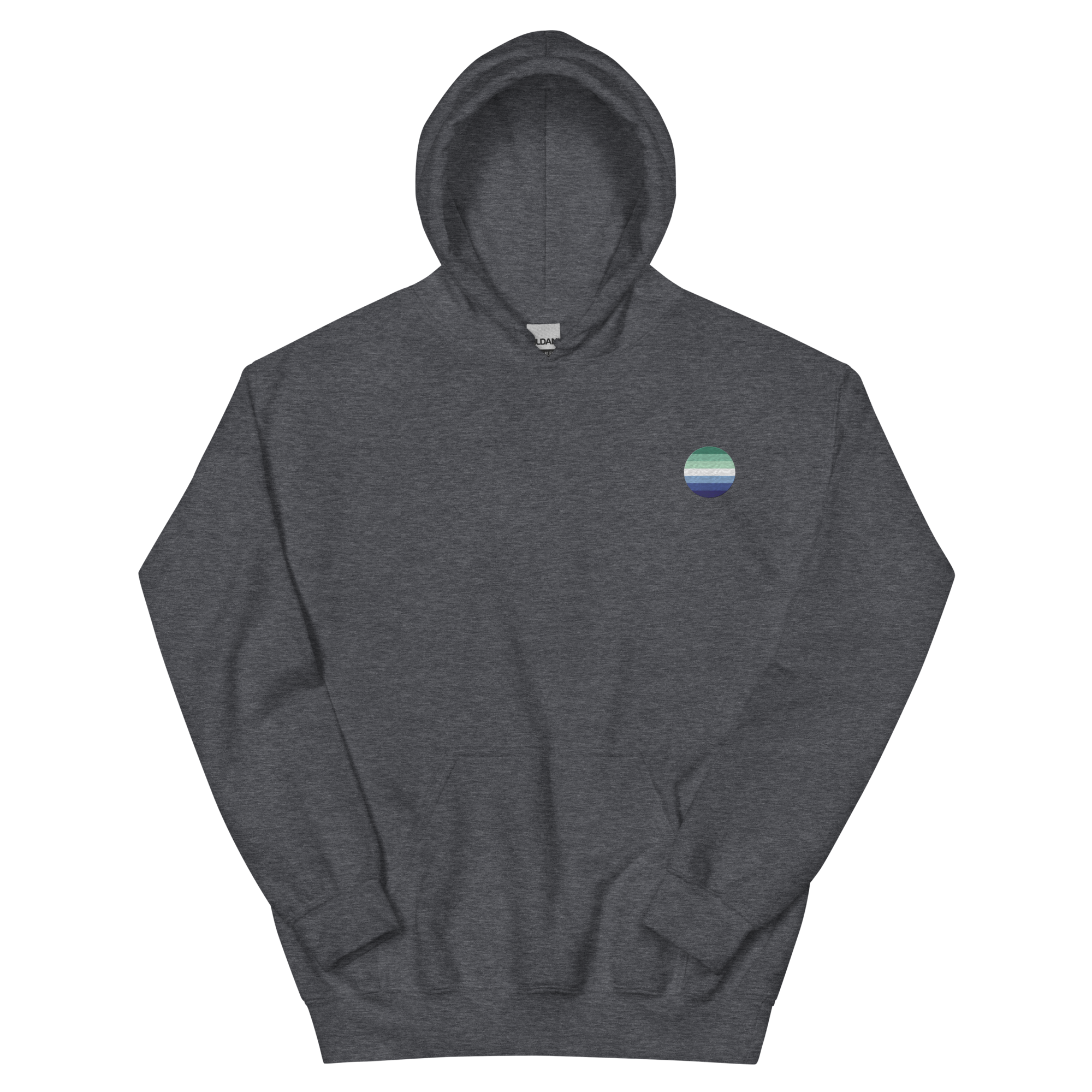 Gay Pride Flag Embroidered Circle Hoodie: Celebratory LGBTQ+ Pride Design