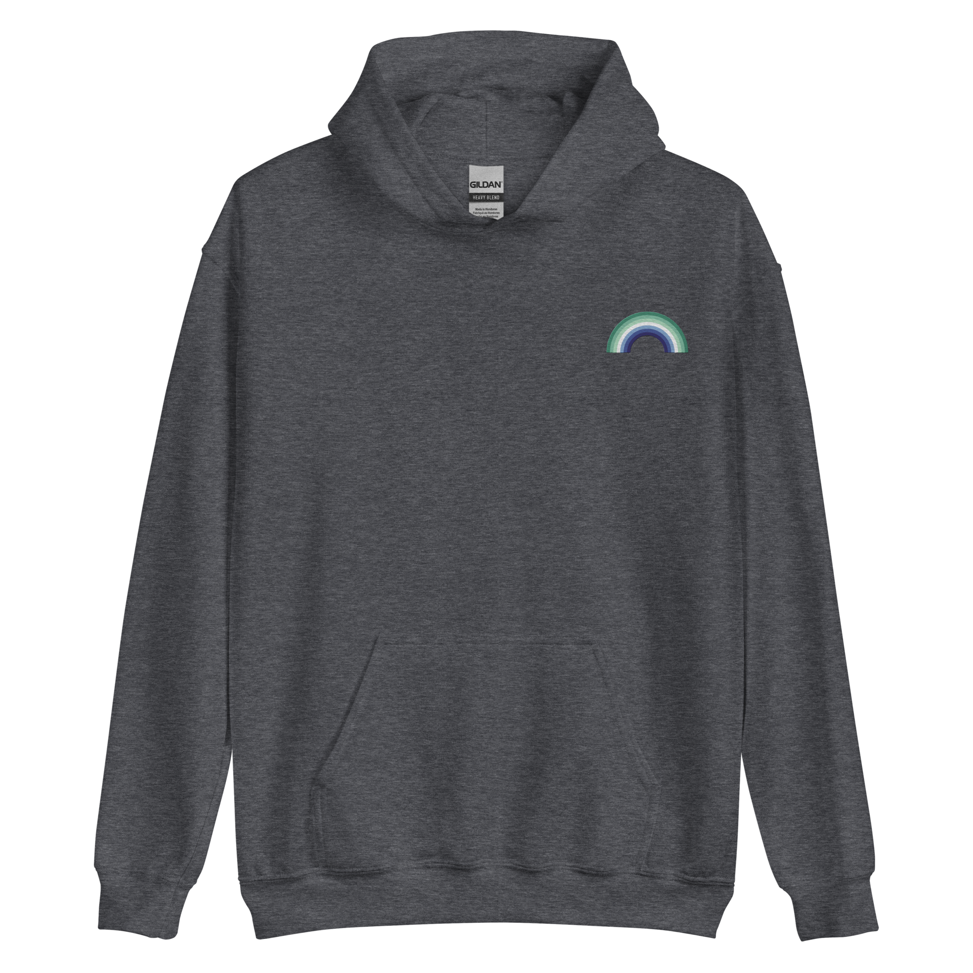 Embroidered Gay Pride Rainbow Hoodie: Pride Flag LGBTQ+ Design