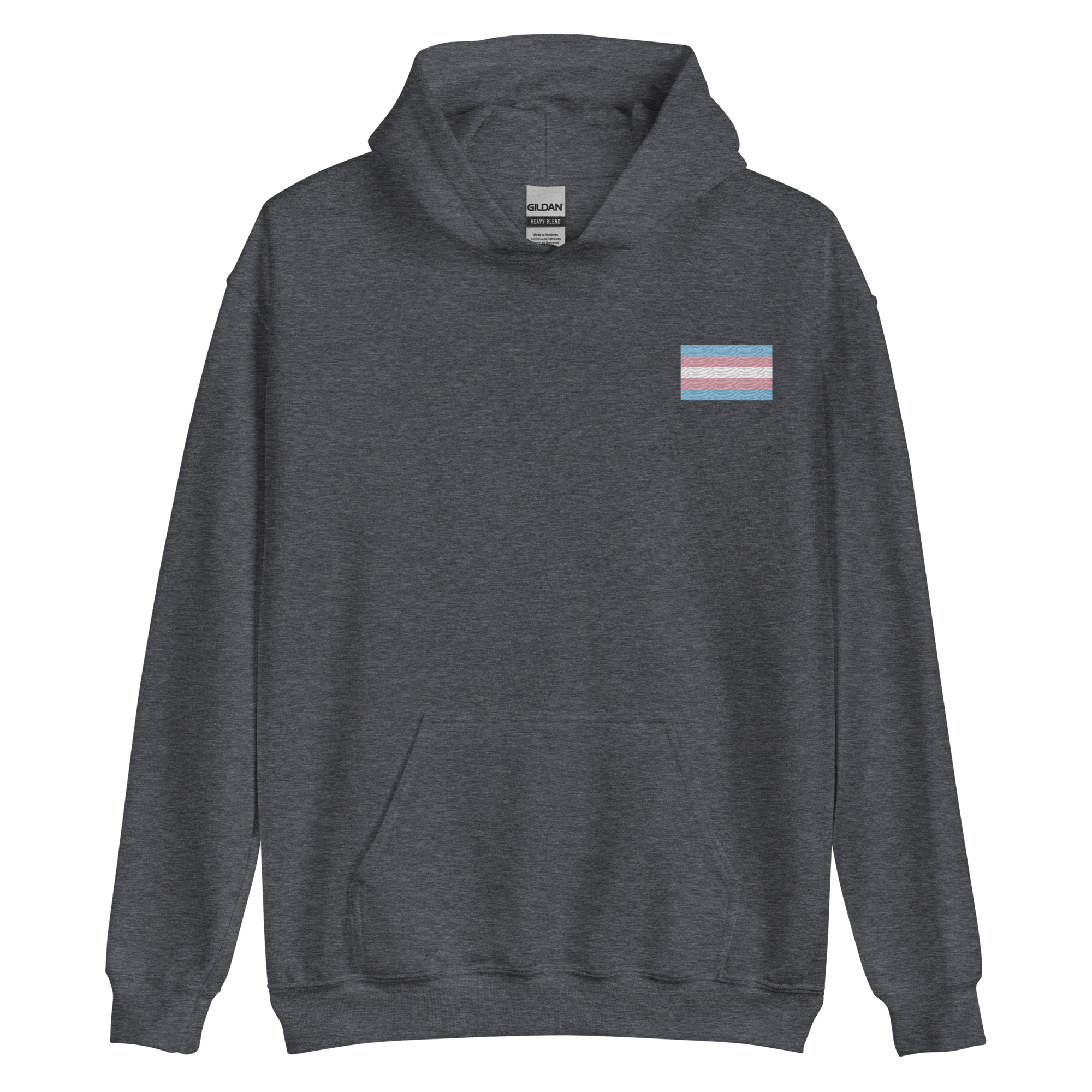Transgender Pride Flag Embroidered Hoodie