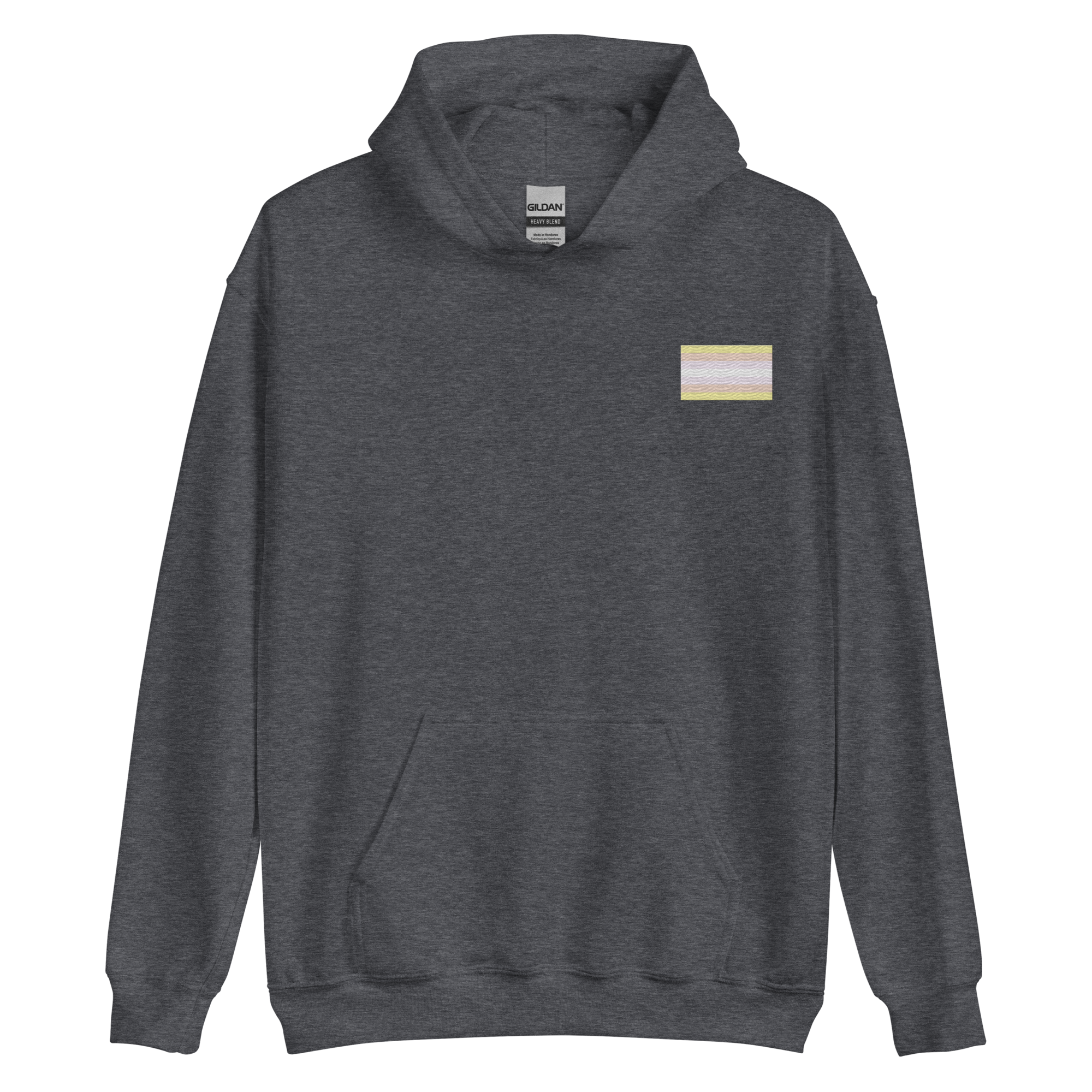 Pangender Pride Flag Embroidered Hoodie