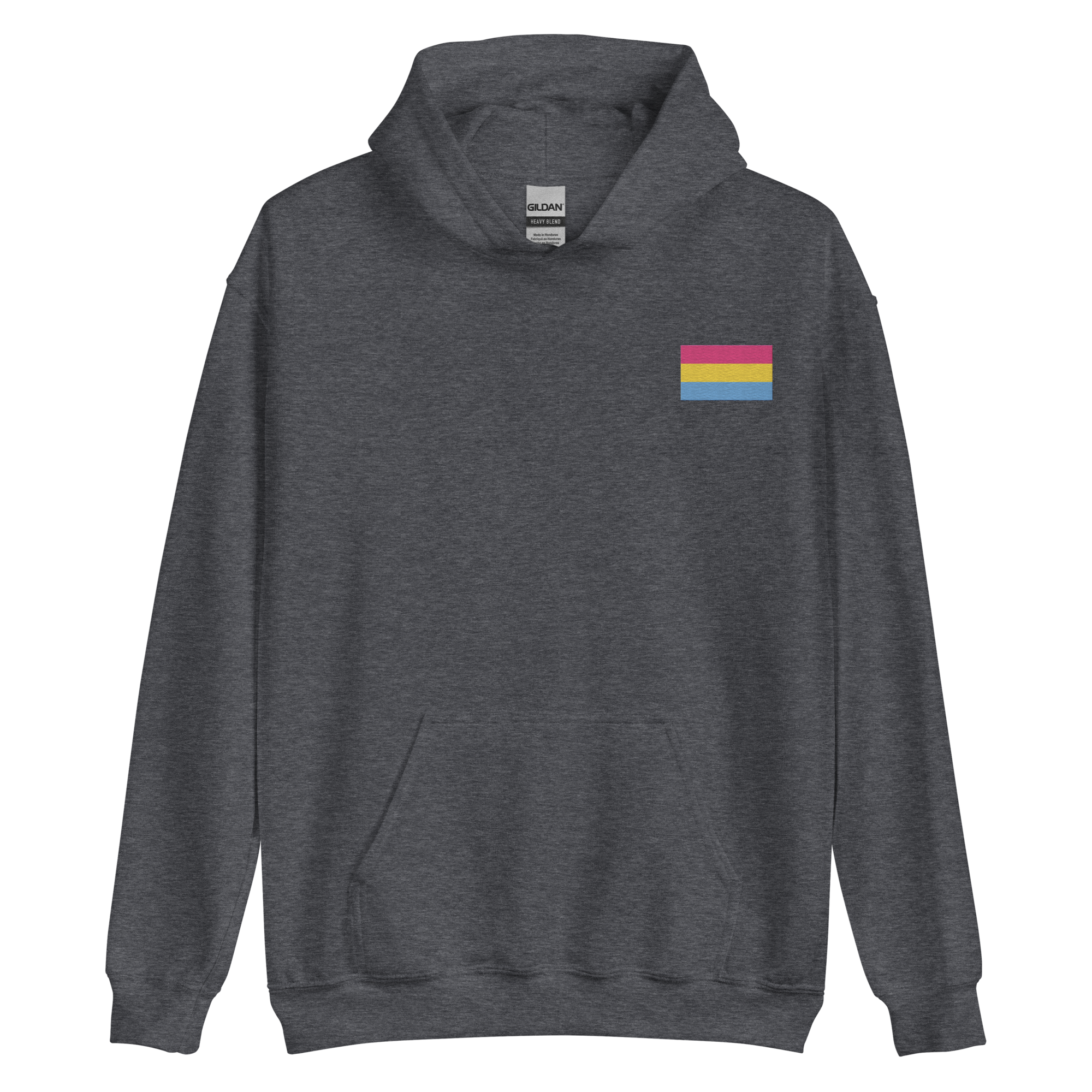 Pansexual Pride Flag Embroidered Hoodie
