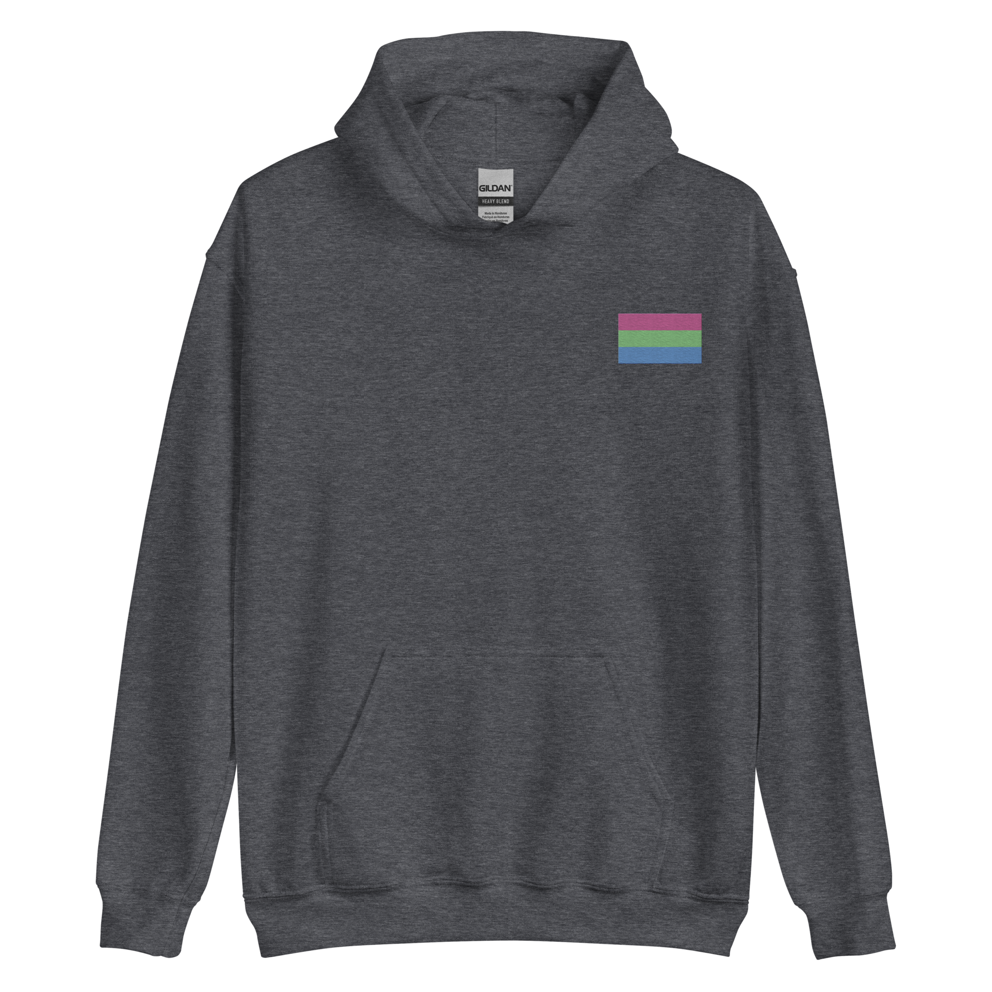 Polysexual Pride Flag Embroidered Hoodie