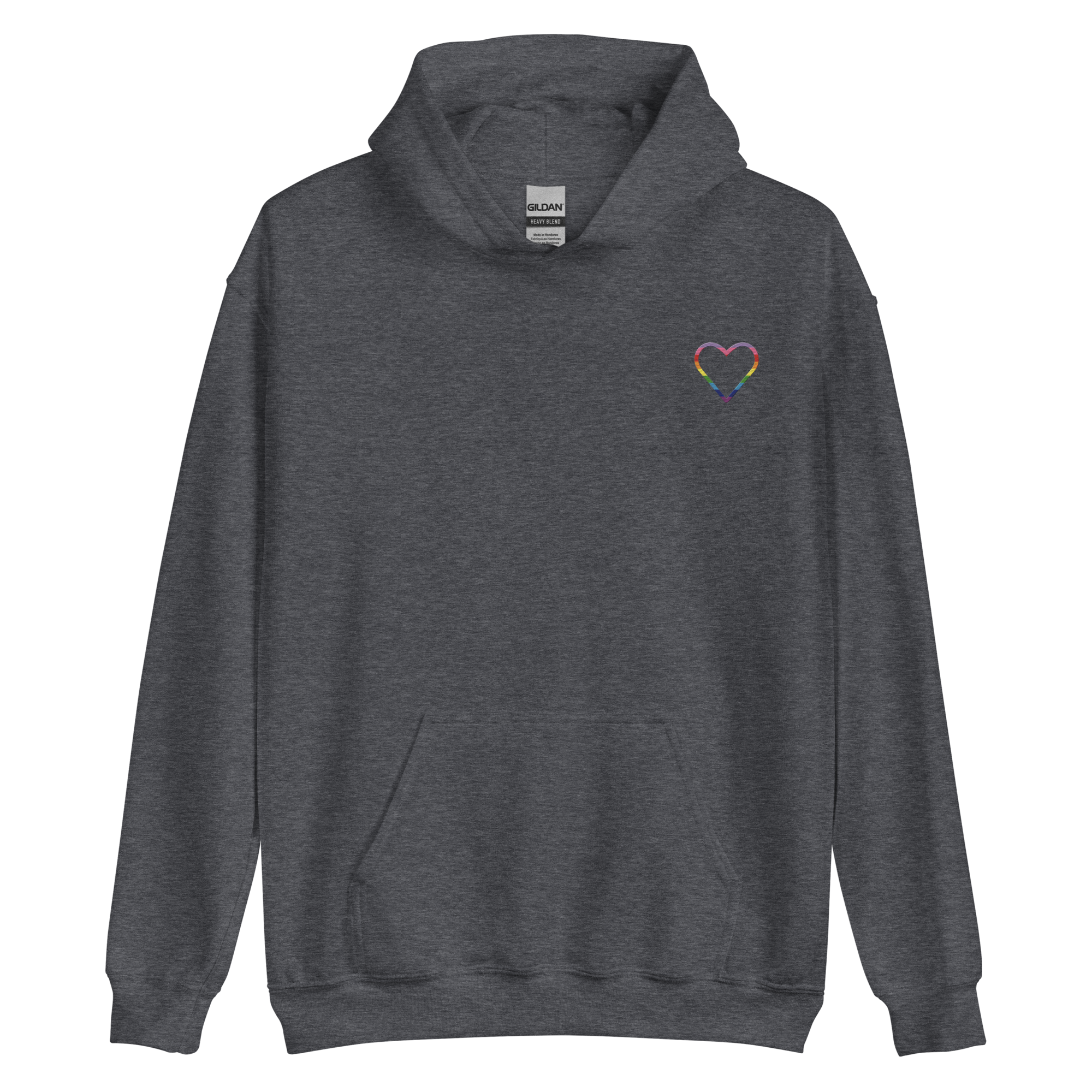 Gilbert Baker Pride Heart Hoodie: Embroidered Pride Sweatshirt