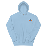 Embroidered Philly Pride Rainbow Hoodie: Pride Flag LGBTQ+ Design