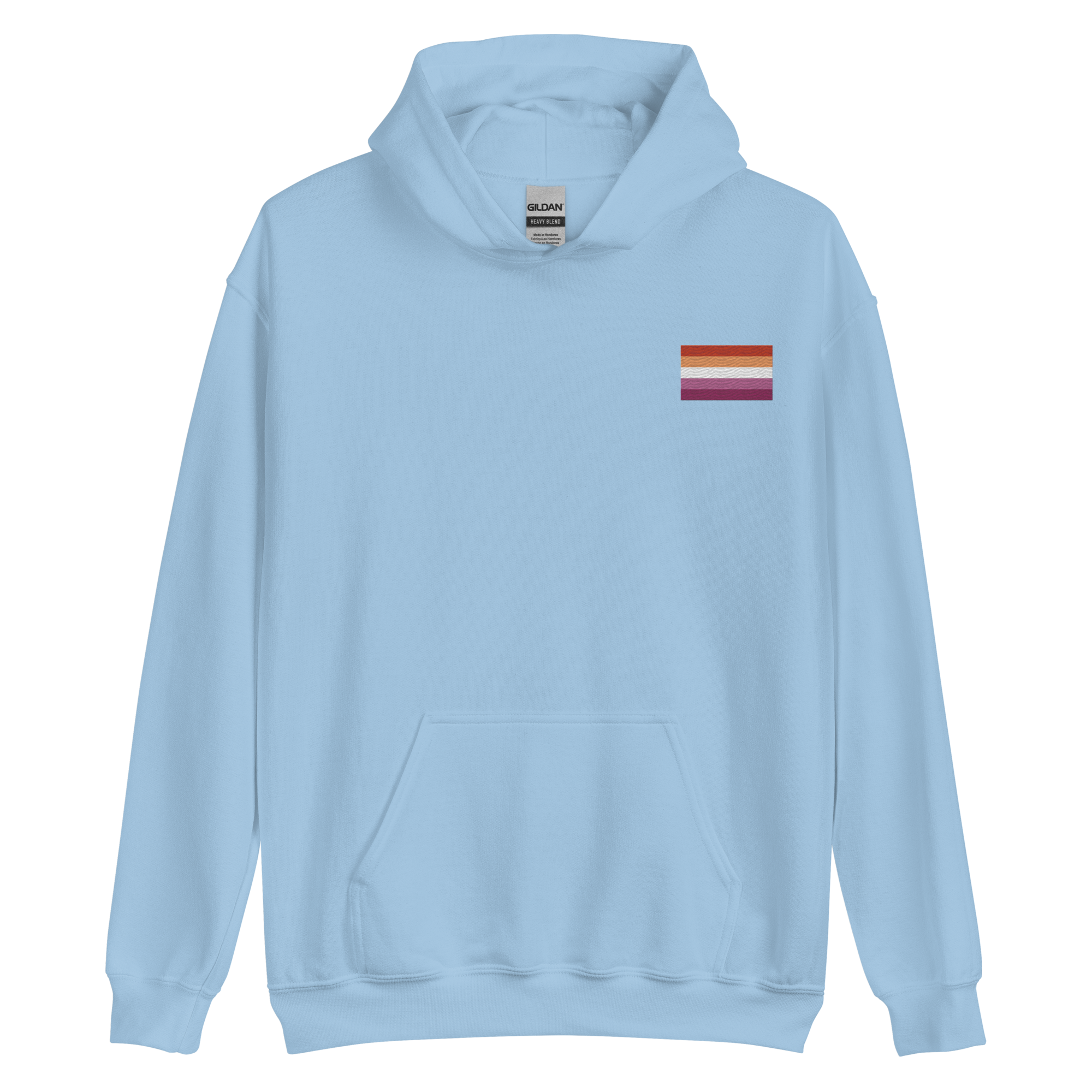 Lesbian Pride Flag Embroidered Hoodie