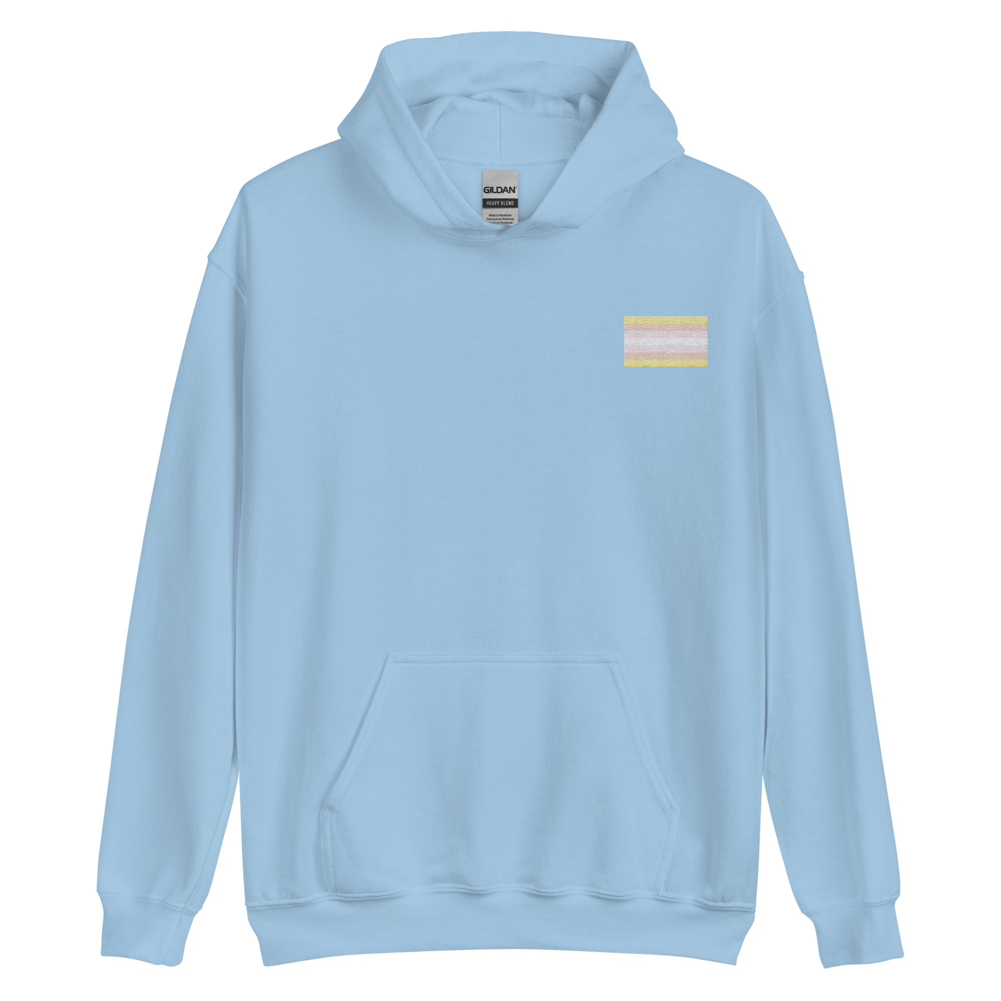 Pangender Pride Flag Embroidered Hoodie