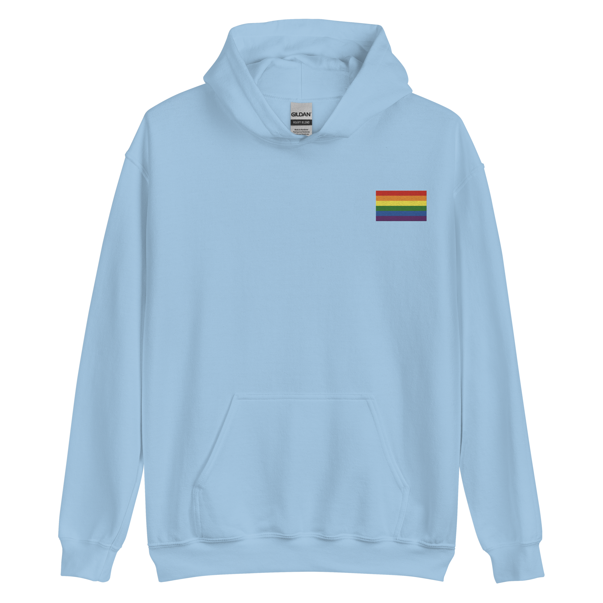 Pride Flag Embroidered Hoodie