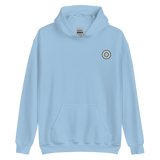 Embroidered Hoodie: Agender Pride Ring Emblem Design
