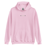 Embroidered Agender Hoodie: Pride Flag Horizontal Circle Design