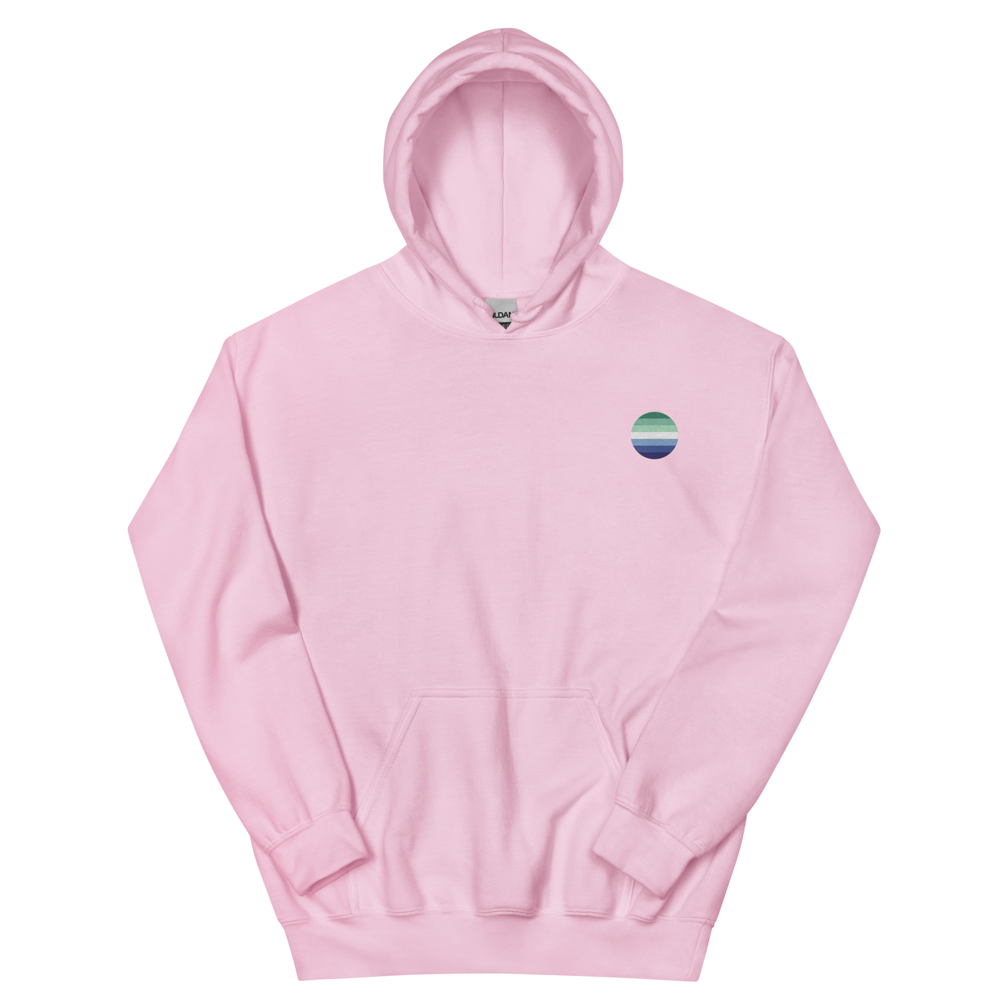 Gay Pride Flag Embroidered Circle Hoodie: Celebratory LGBTQ+ Pride Design