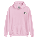 Embroidered Agender Rainbow Hoodie: Pride Flag LGBTQ+ Design