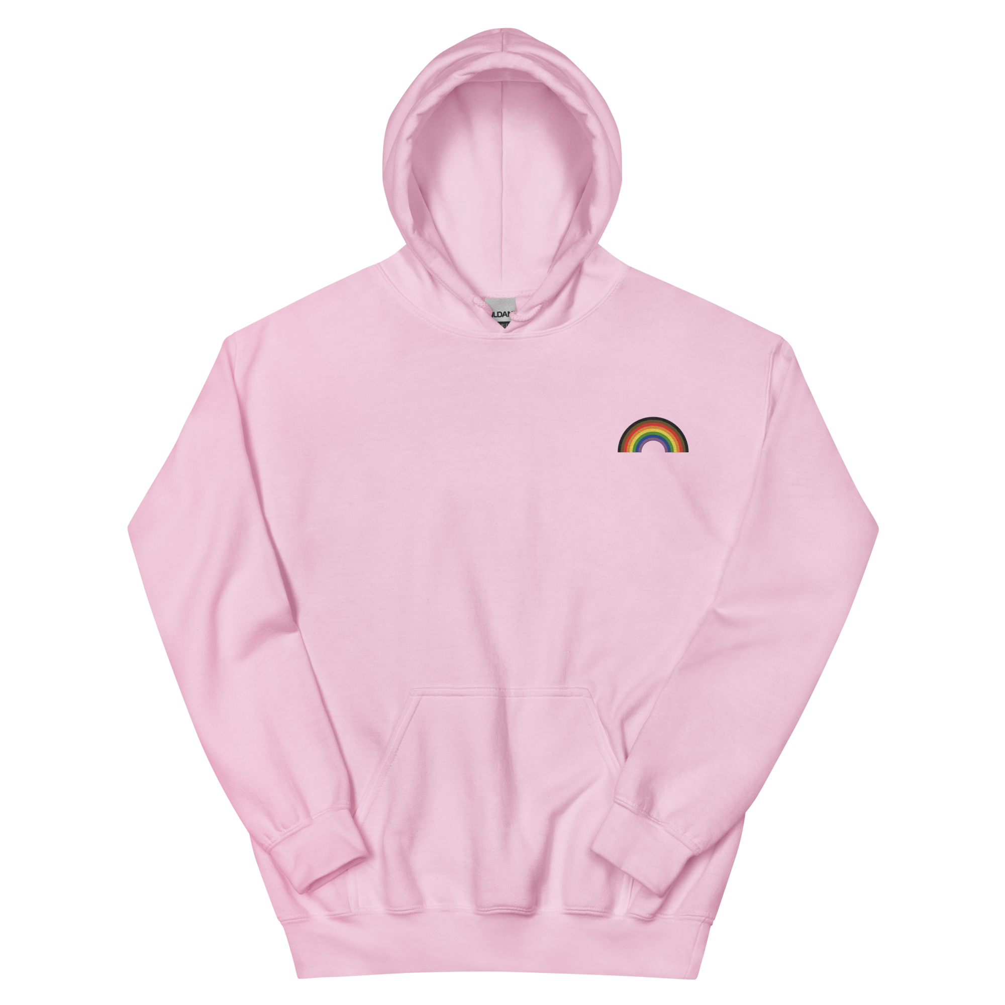 Embroidered Philly Pride Rainbow Hoodie: Pride Flag LGBTQ+ Design