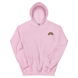 Embroidered Philly Pride Rainbow Hoodie: Pride Flag LGBTQ+ Design