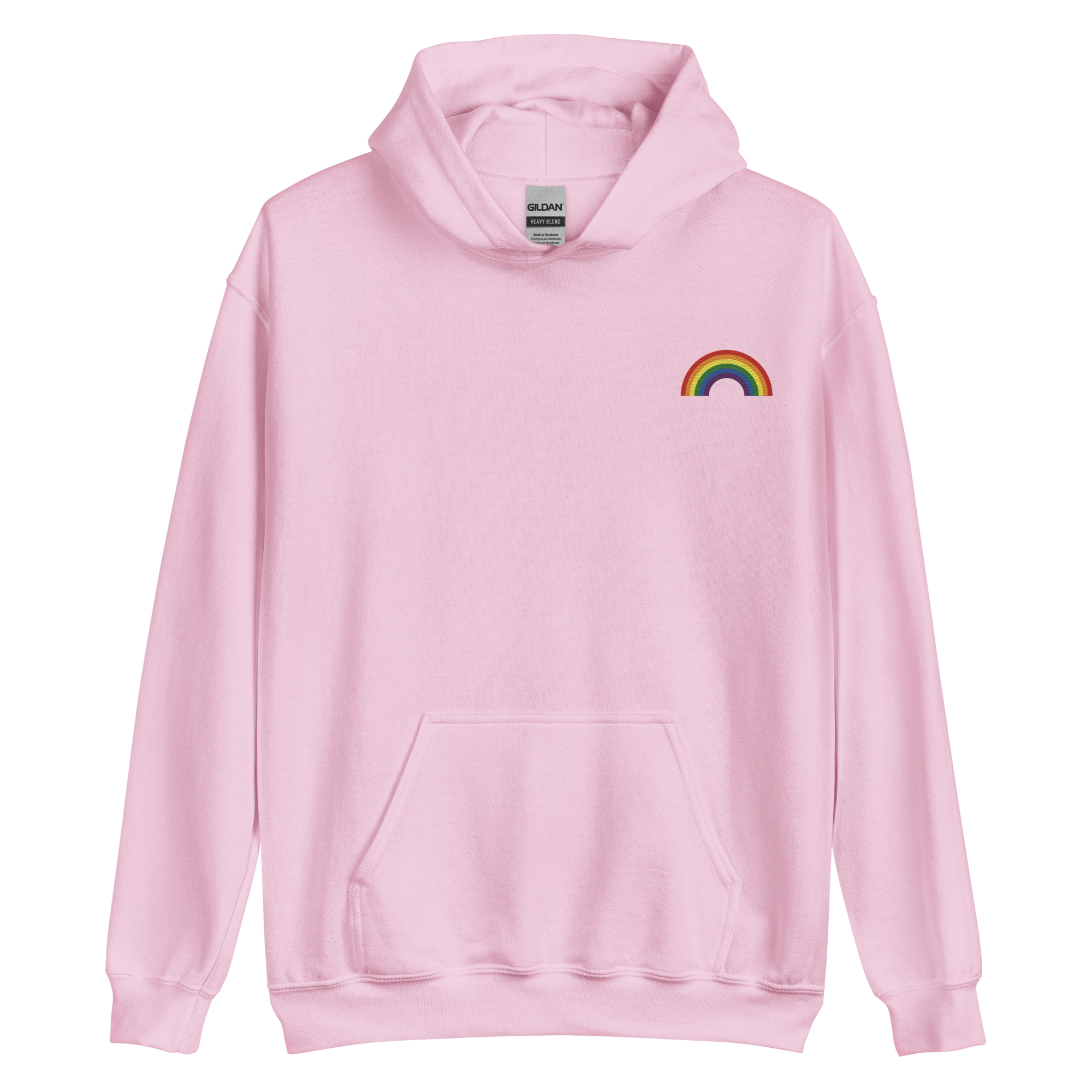 Embroidered Pride Rainbow Hoodie: Pride Flag LGBTQ+ Design