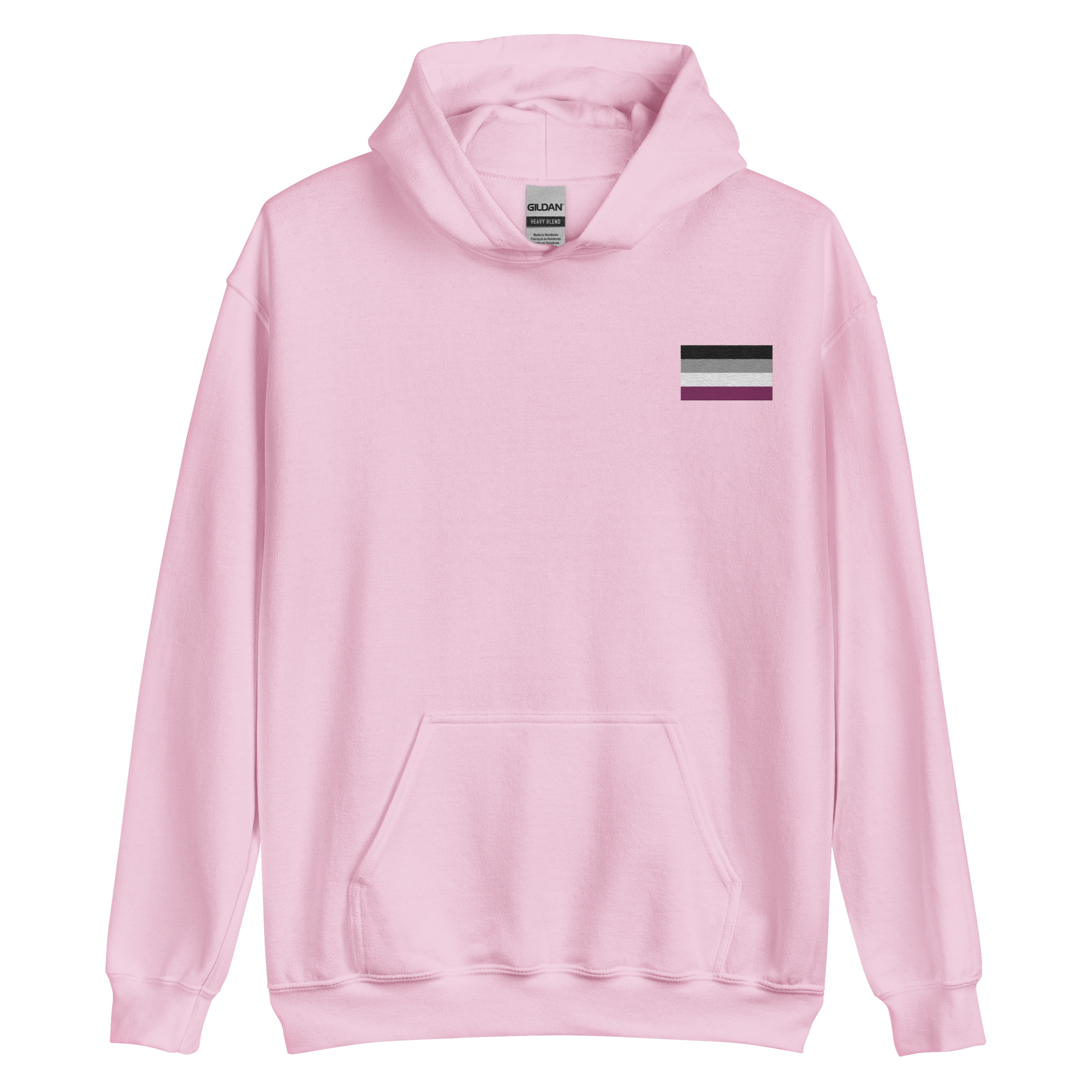 Asexual Pride Flag Embroidered Hoodie