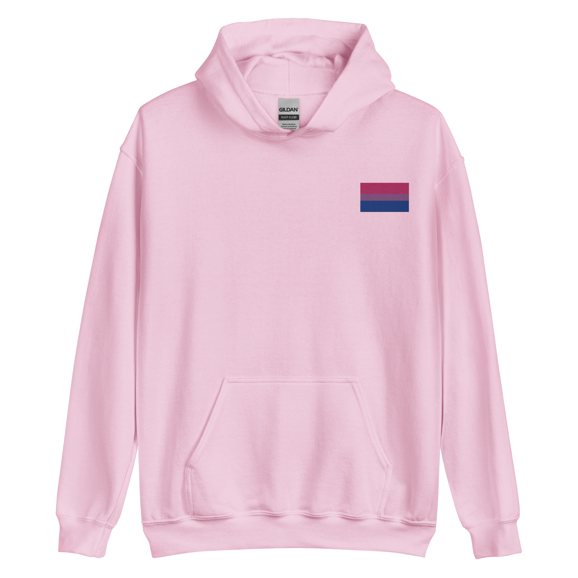 Bisexual Pride Flag Embroidered Hoodie