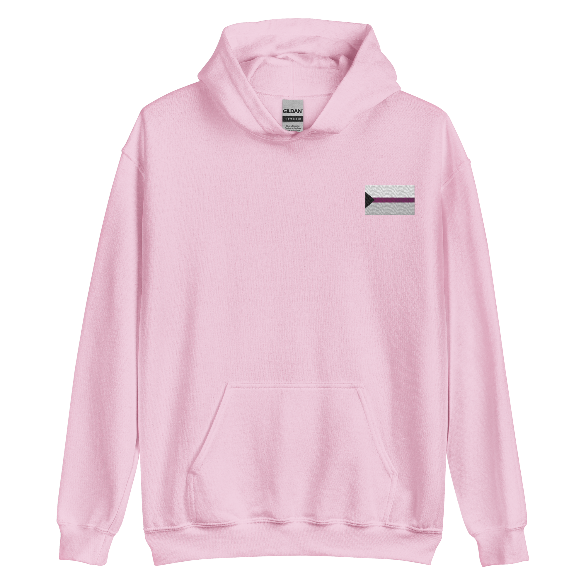 Demisexual Pride Flag Embroidered Hoodie