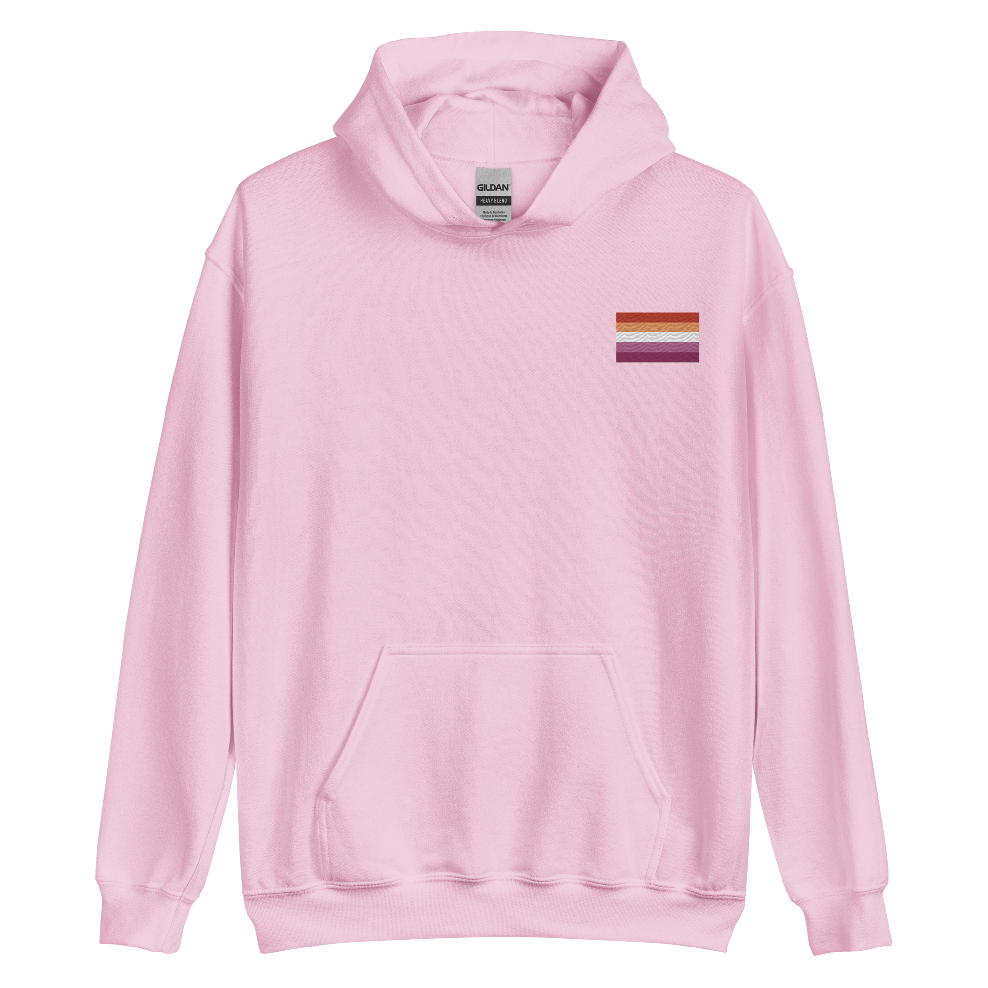 Lesbian Pride Flag Embroidered Hoodie