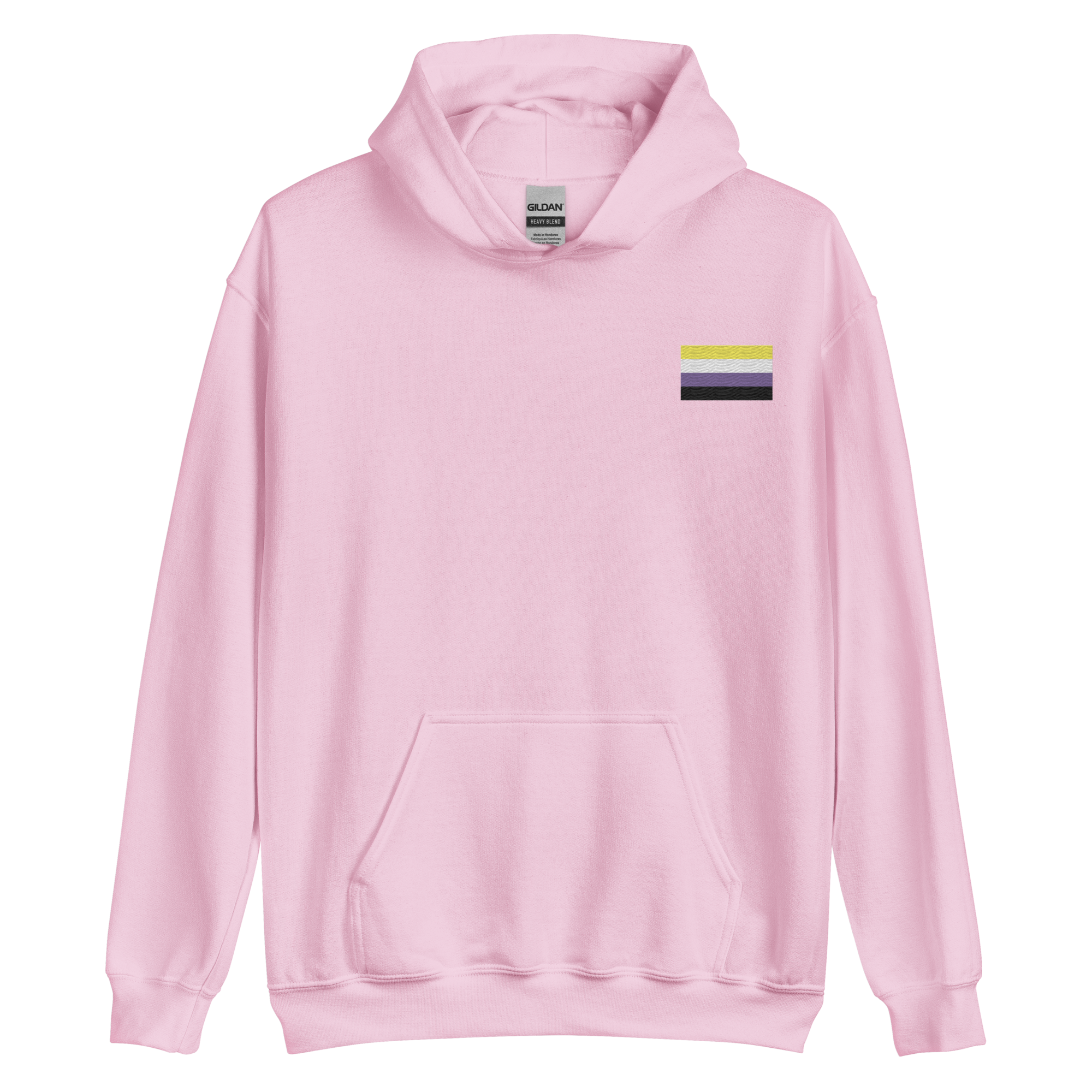 Nonbinary Pride Flag Embroidered Hoodie