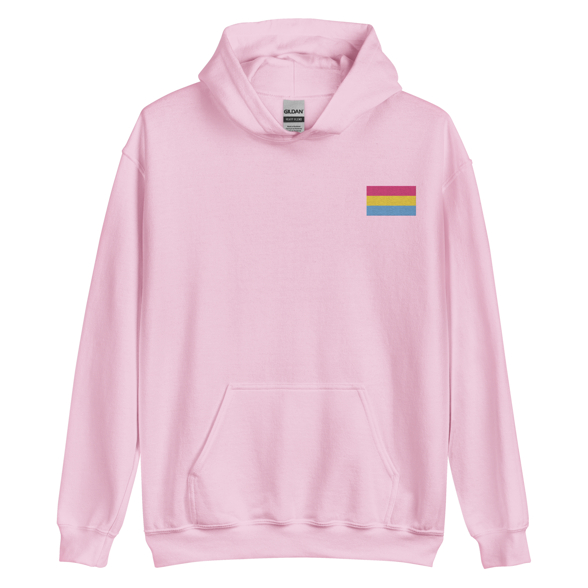 Pansexual Pride Flag Embroidered Hoodie