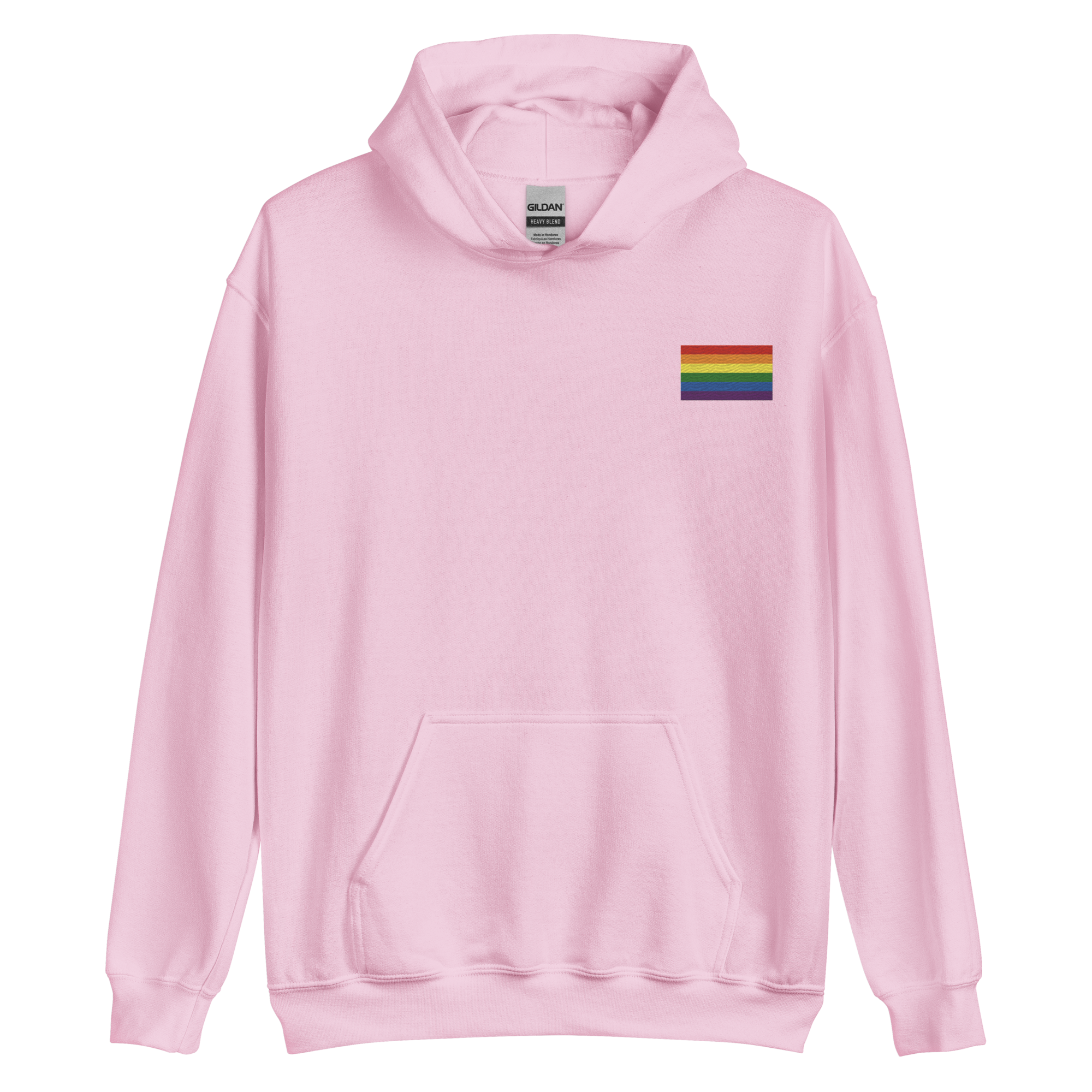 Pride Flag Embroidered Hoodie