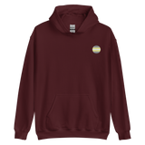 Demigender Flag Embroidered Circle Hoodie: Celebratory LGBTQ+ Pride Design