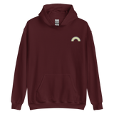 Embroidered Demigender Rainbow Hoodie: Pride Flag LGBTQ+ Design