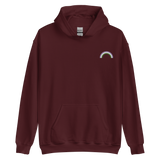 Embroidered Genderqueer Rainbow Hoodie: Pride Flag LGBTQ+ Design