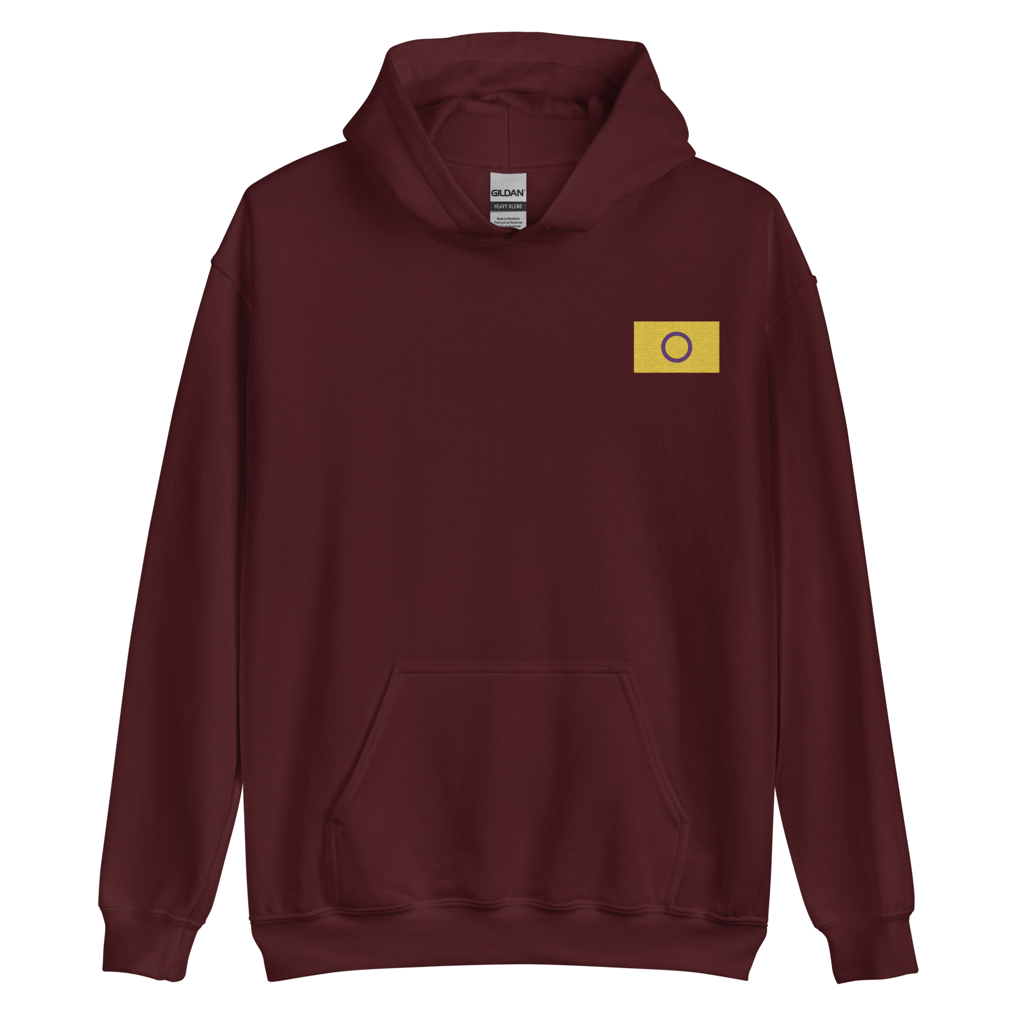Intersex Pride Flag Embroidered Hoodie