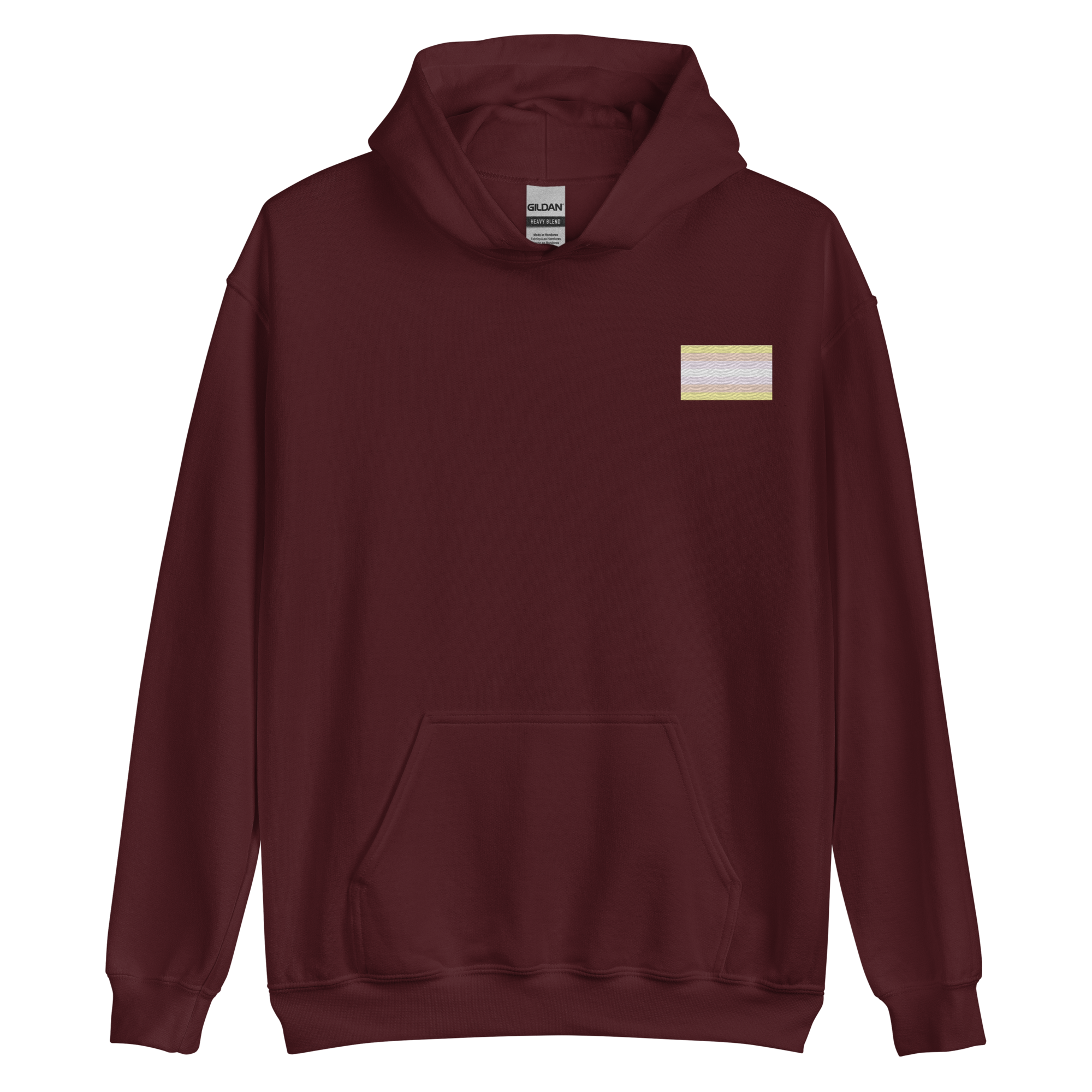 Pangender Pride Flag Embroidered Hoodie