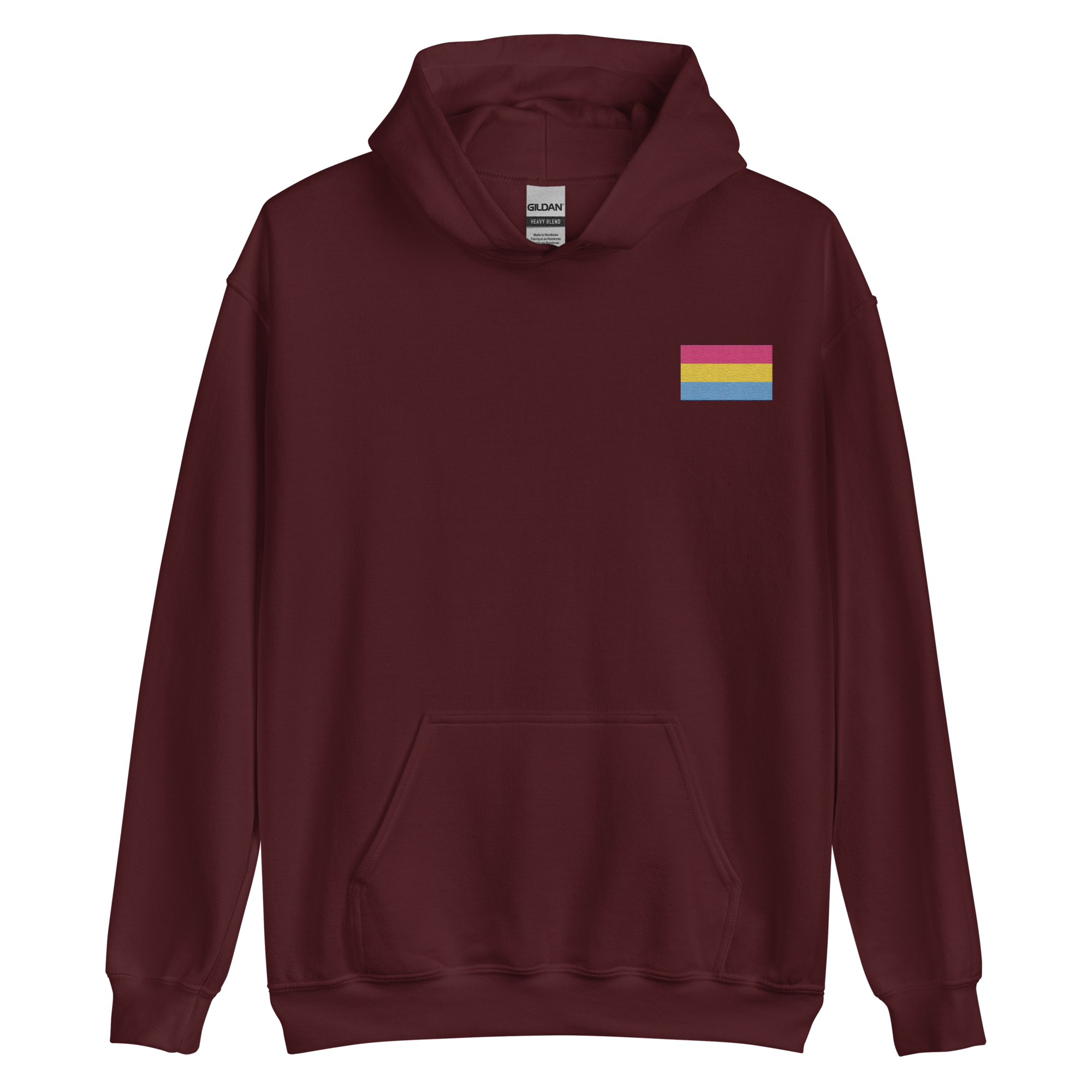 Pansexual Pride Flag Embroidered Hoodie