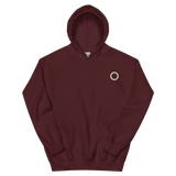 Embroidered Hoodie: Nonbinary Pride Ring Emblem Design