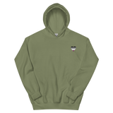 Asexual Flag Embroidered Heart Hoodie: Celebratory LGBTQ+ Pride Design